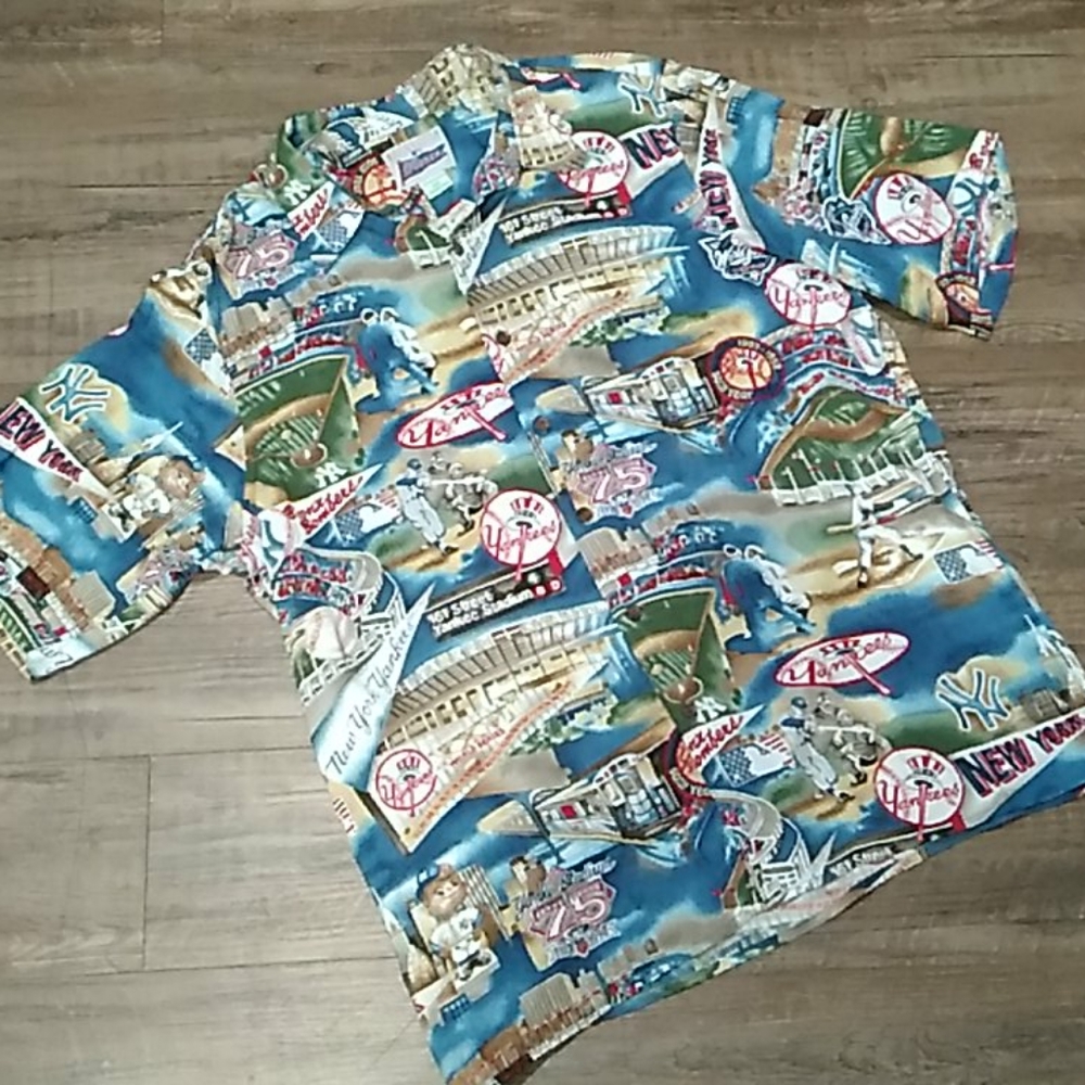Vtg. Reyn spooner New York yankees Hawaiian shirt